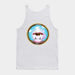 Pink cup of coffee Tank Top